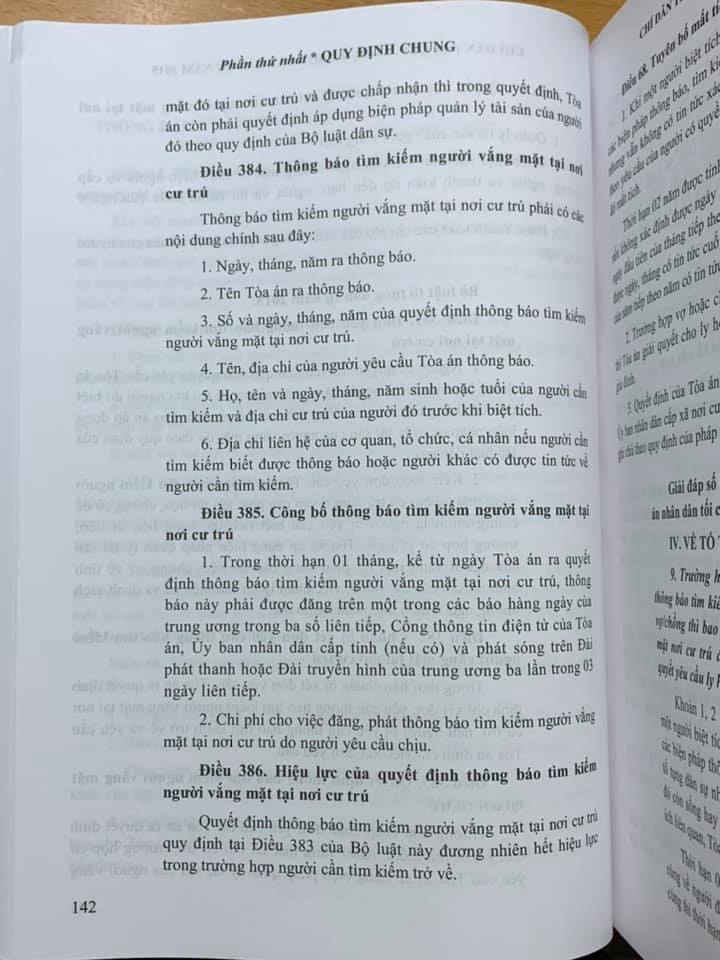 Chỉ dẫn tra cứu, áp dụng Bộ luật dân sự năm 2015