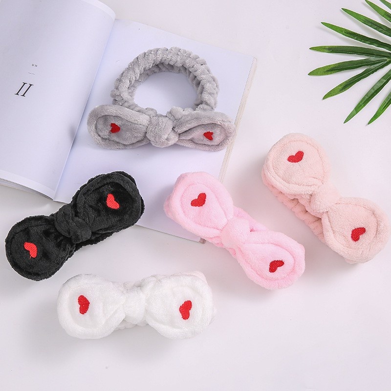 Băng Đô Cài Tóc Rửa Mặt Hình Thú, Nơ Đáng Yêu