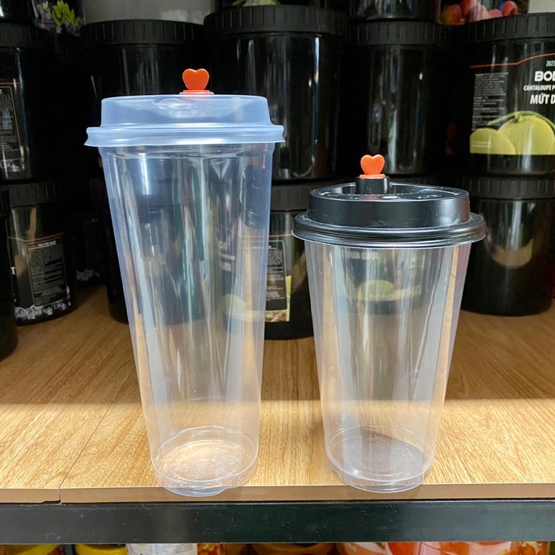 Lốc 50 Ly Nhựa 500ml/ 700ml Nắp Tim