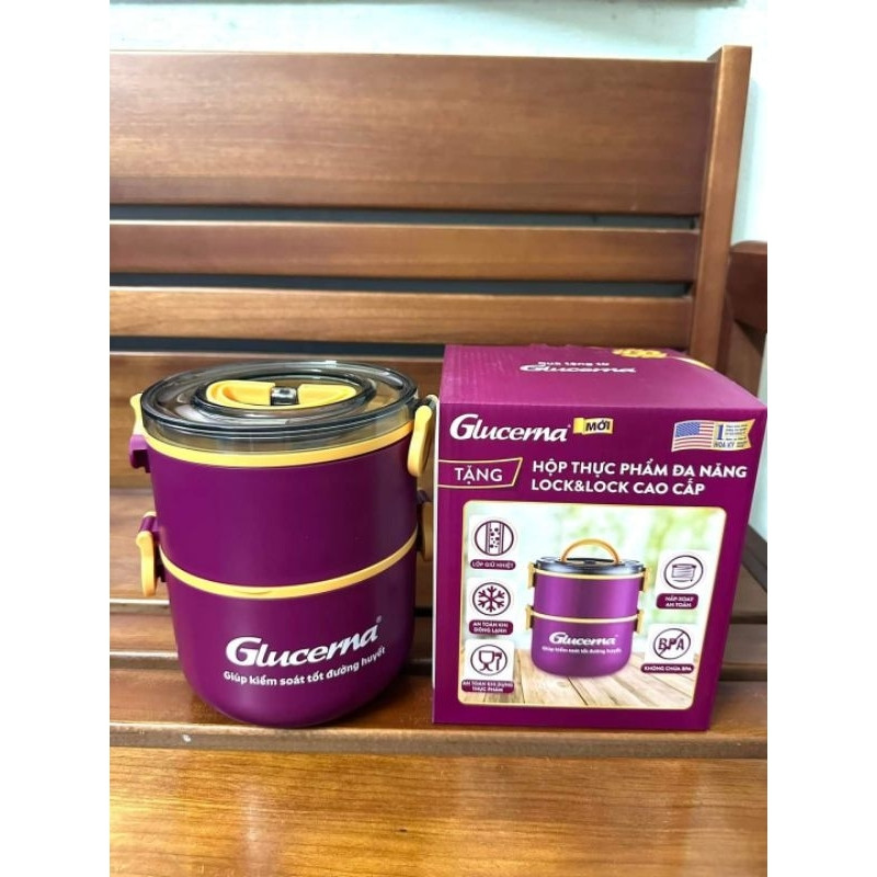 Camen, hộp cơm, hộp đựng thức ăn 2 tầng, inox giữ nhiệt lock hkm sữa glucerna freeship hkm sữa