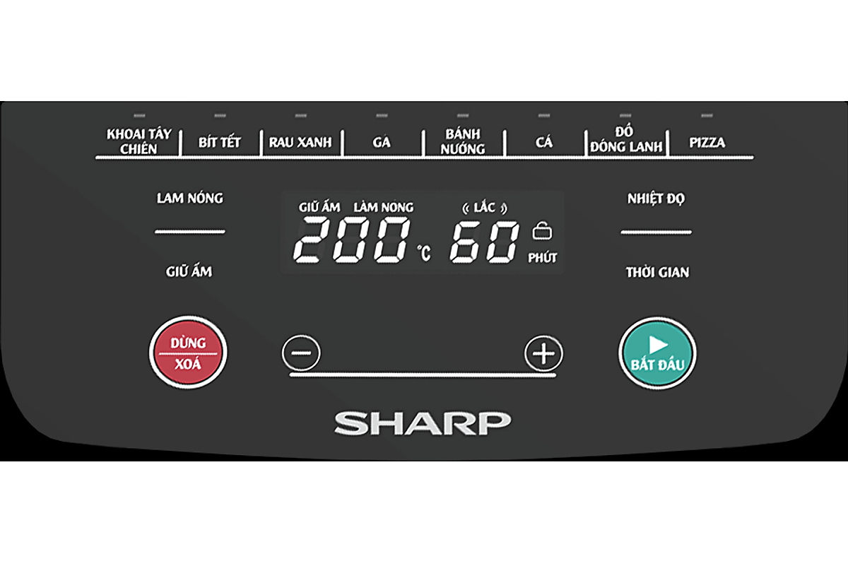 Nồi chiên không dầu Sharp KF-AF50EV-ST ( 3.5L / 5L )