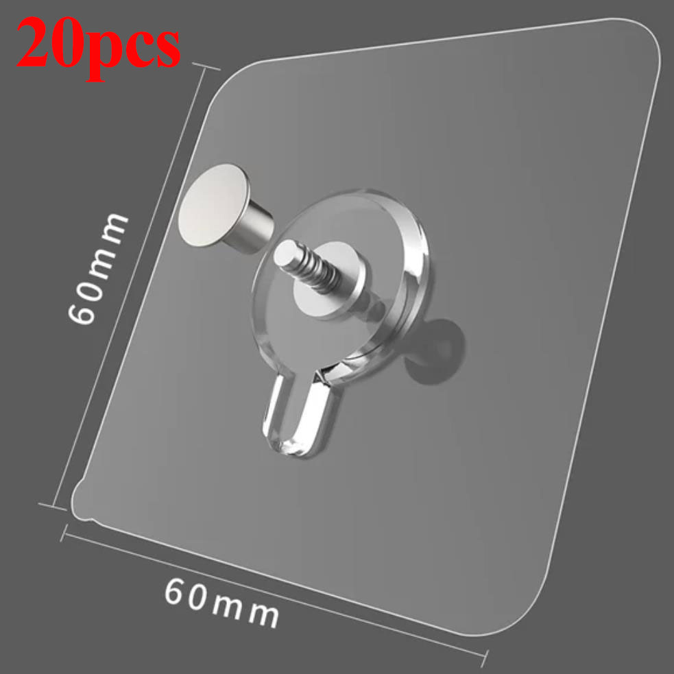 10/20Pcs Traceless Photo Frames Hanger Hook Selfadhesive Wall Hook for Picture Clock Non