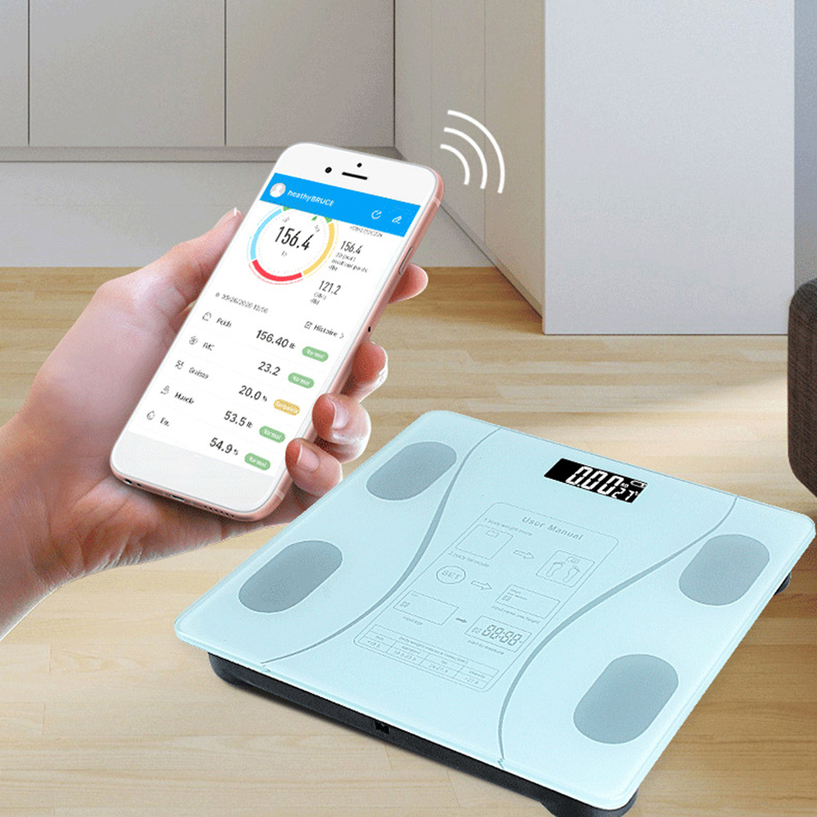 BMI Cân Phân Tích Thành Phần Cơ Thể Chống Vỡ Kính Dày