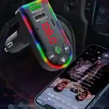 ภาพขนาดย่อของภาพหน้าปกสินค้าบลูทูธในรถยนต์+ ที่ชาร์จไฟมือถือ รับสัญญาณบลูทูธ Car Kit MP3 Player FM Transmitter Modulator X8 จากร้าน Gadget9 You บน Lazada ภาพที่ 1