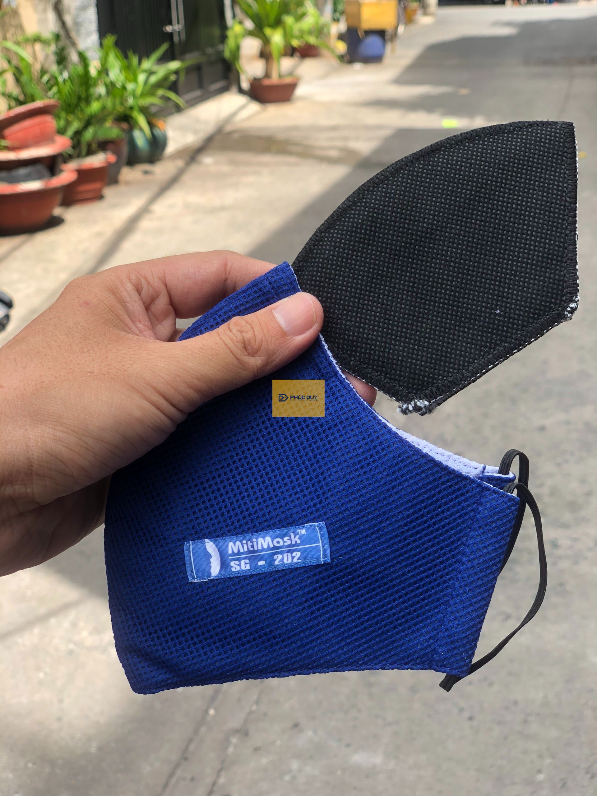 Khẩu trang than hoạt tính MITImask SG202 đeo tai chính hãng