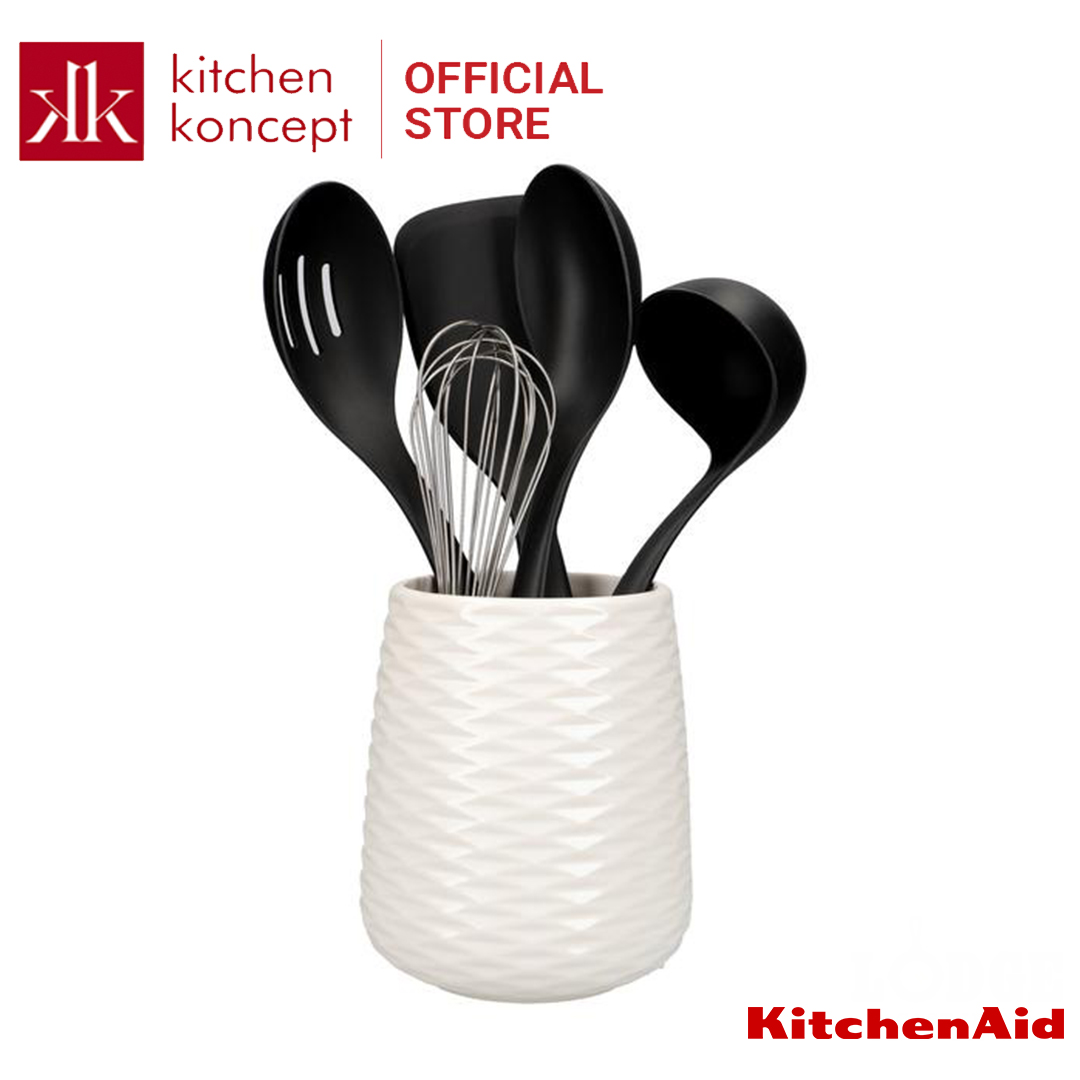 KitchenAid - Bộ dụng cụ nhà bếp màu đen - 6 món