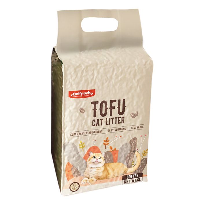 emily pets tofu cat litter