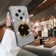 New Phone case Tecno Spark 30C Back cover with Bow Makeup Mirror Luxury Shiny Gradient Clear Plating Glitter Girls Slim For Tecno Spark 30C case. 