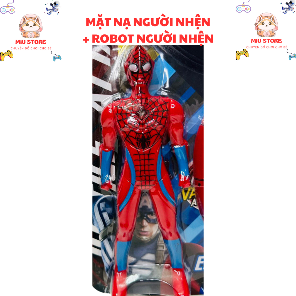Đồ chơi Bộ mặt nạ siêu nhân nhện spiderman ( 1 mặt nạ và 1 spiderman)