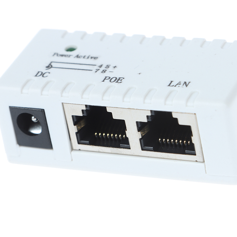 12V - 48V Passive POE injector for IP Camera VoIP Phone Netwrok AP device. 