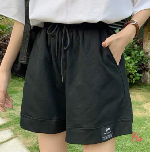 Quần đùi lô gô gấu hsu1 chất cotton mềm mại thoáng mát
