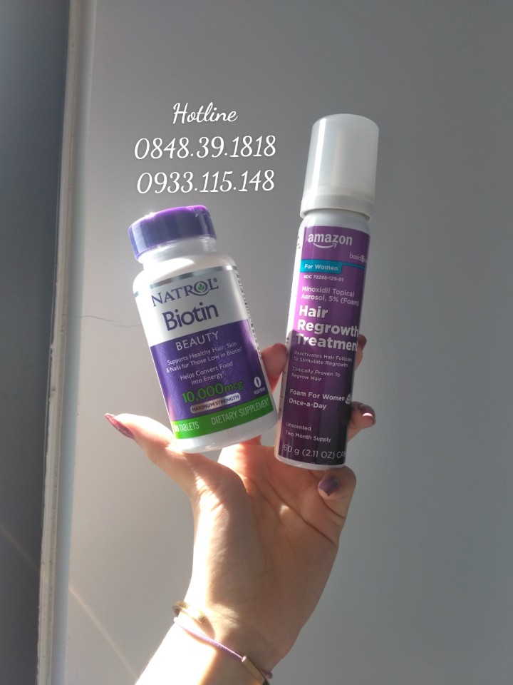 Dung Dịch Mọc Tóc - Mọc Lông Vùng Kín Nữ Minoxidil Basic Care 5% Dạng Bọt (Hỗ Trợ Che Tên Sản Phẩm)