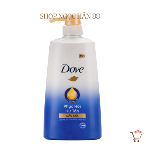 Dầu gội/dầu xả dove 640g/610g phục hồi hư tổn