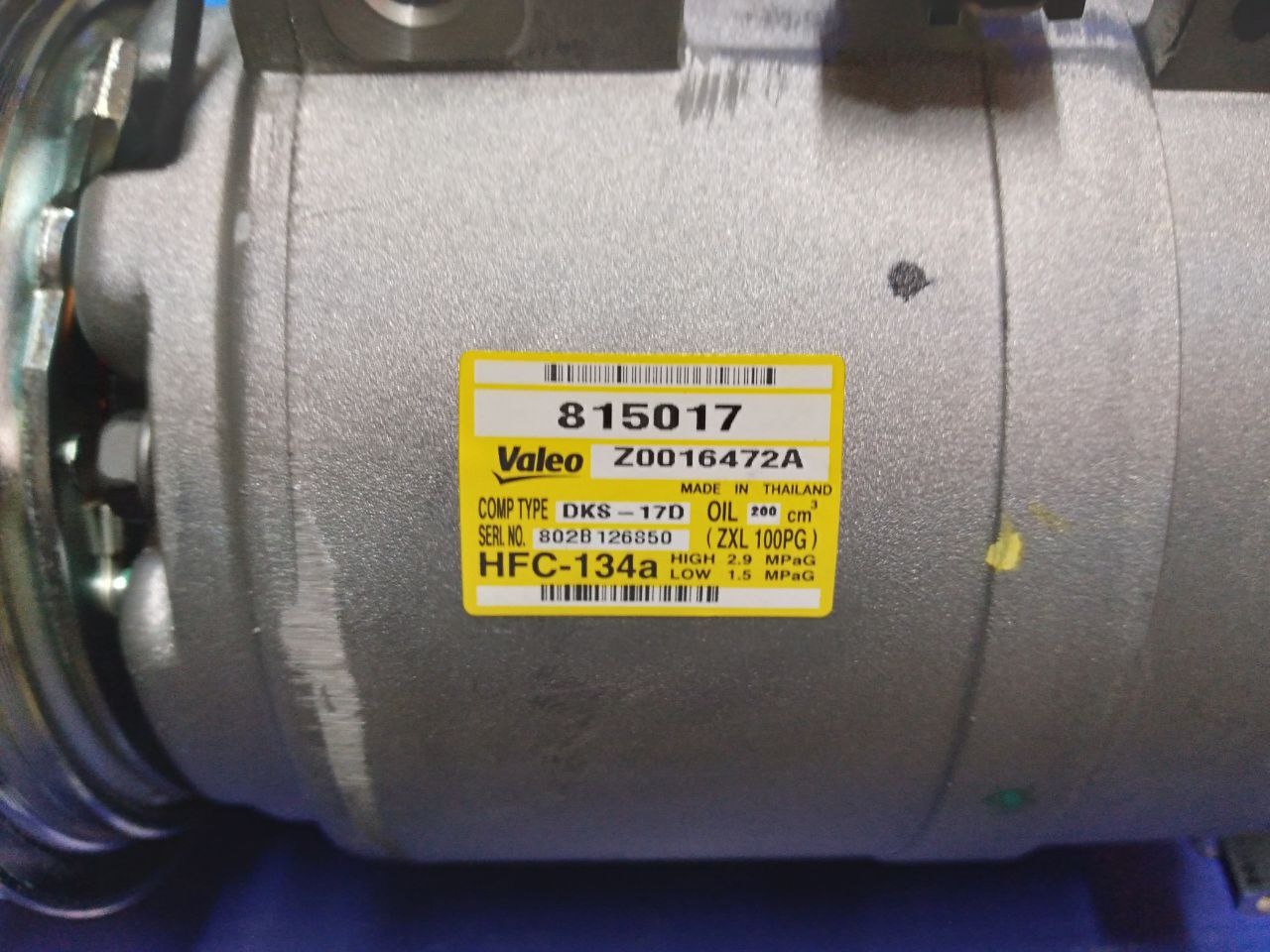 car aircon compressor NISSAN NV350 VALEO original (815017) small