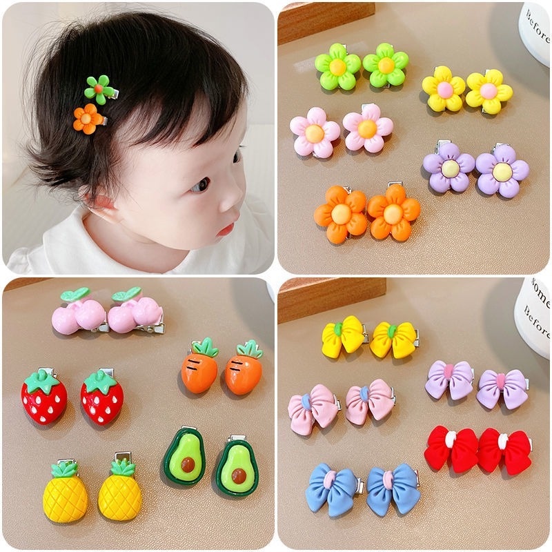 Set 10 Kẹp Tóc Mini Dễ Thương Cho Bé