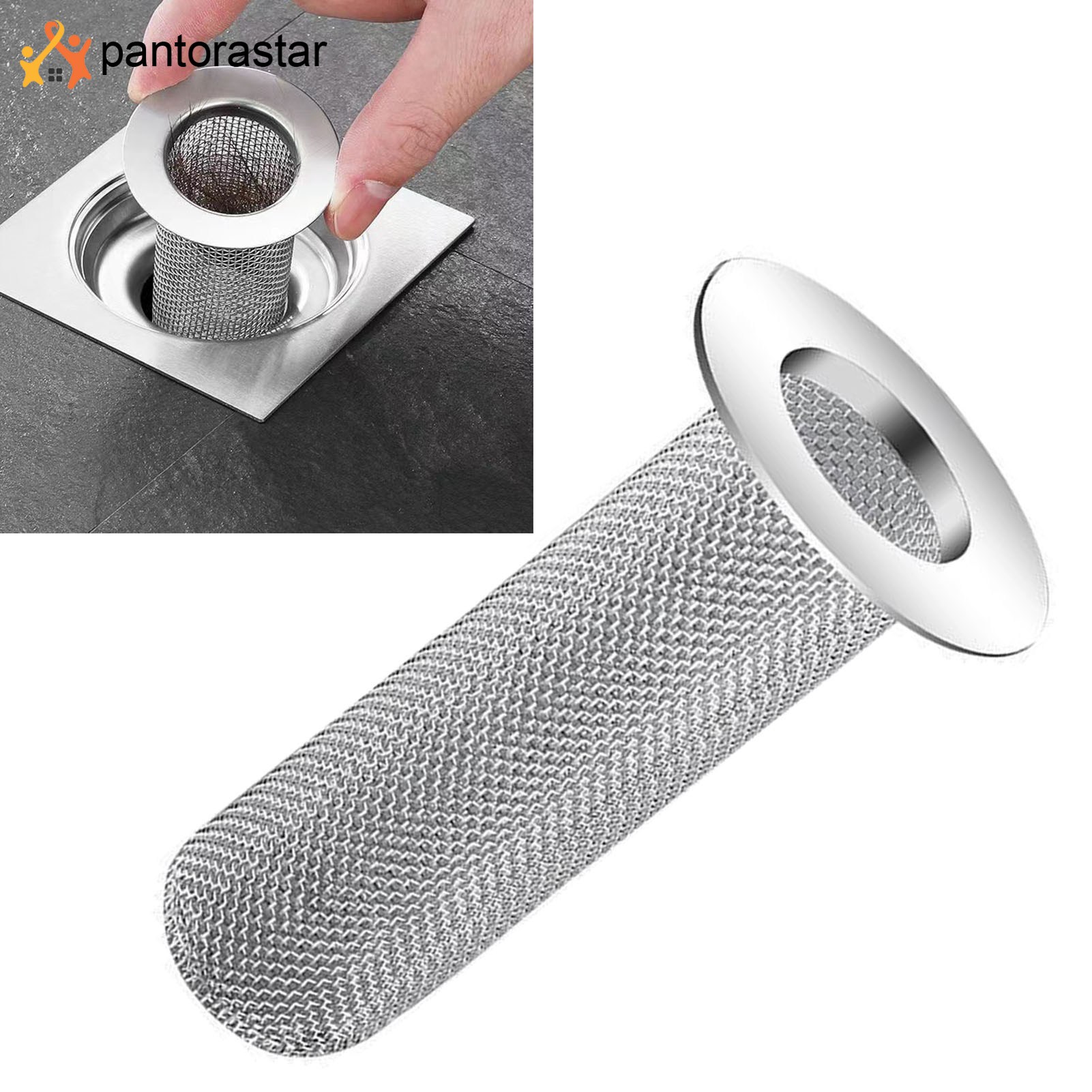[pantorastar] Bathroom Sink Strainer Deep Fine Mesh Drain 304 Stainless ...