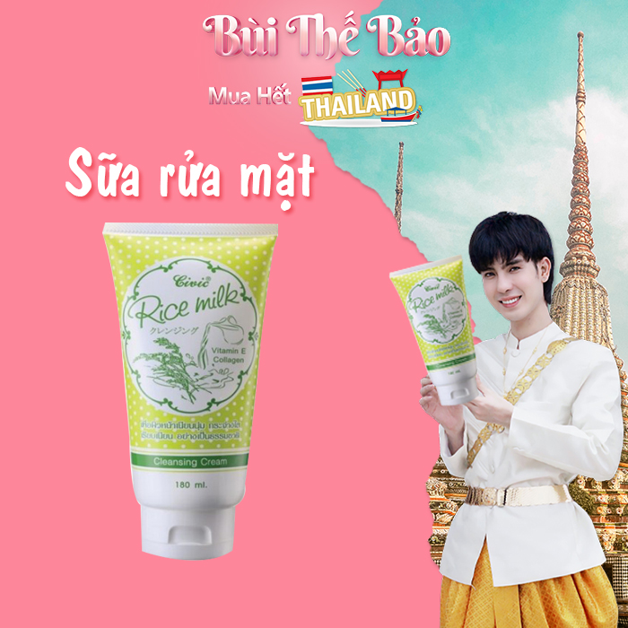 Hàng nội địa sửa rửa mặt cám gạo thái lan bùi thế bảo
