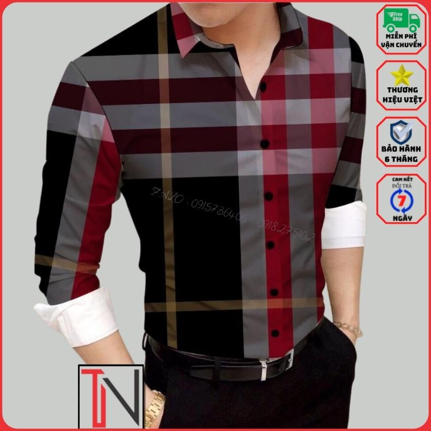 Áo Sơ Mi Nam Tay Dài Họa Tiết Sọc Caro Kiểu Hàn Quốc Đẹp -MSA3- Chất Liệu Lụa Twill Mềm Mại , Mịn Màng , Chống Nhăn , Siêu Mát , thấm hút mồ hôi nhanh🔸 TANNGUYEN 🔸