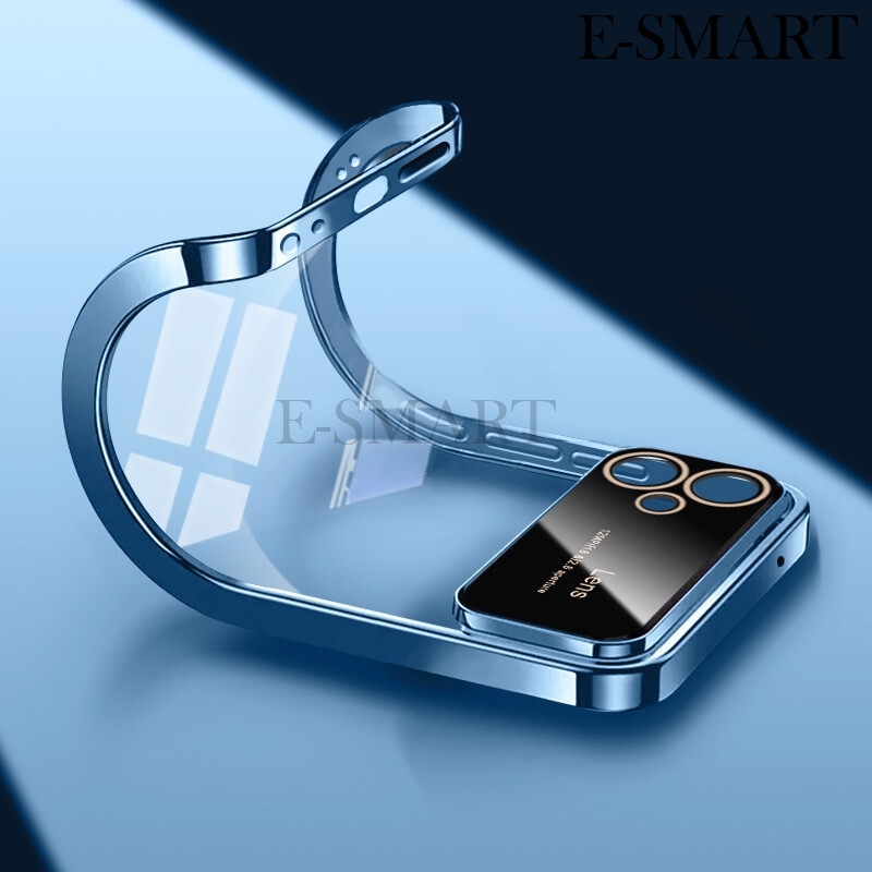 Phone Cases For Samsung Galaxy A05 Back Case Large Window View Soft TPU Electroplated Shell Anti-collision + Lens Protective Film for Samsung Galaxy A05 Phone Casing