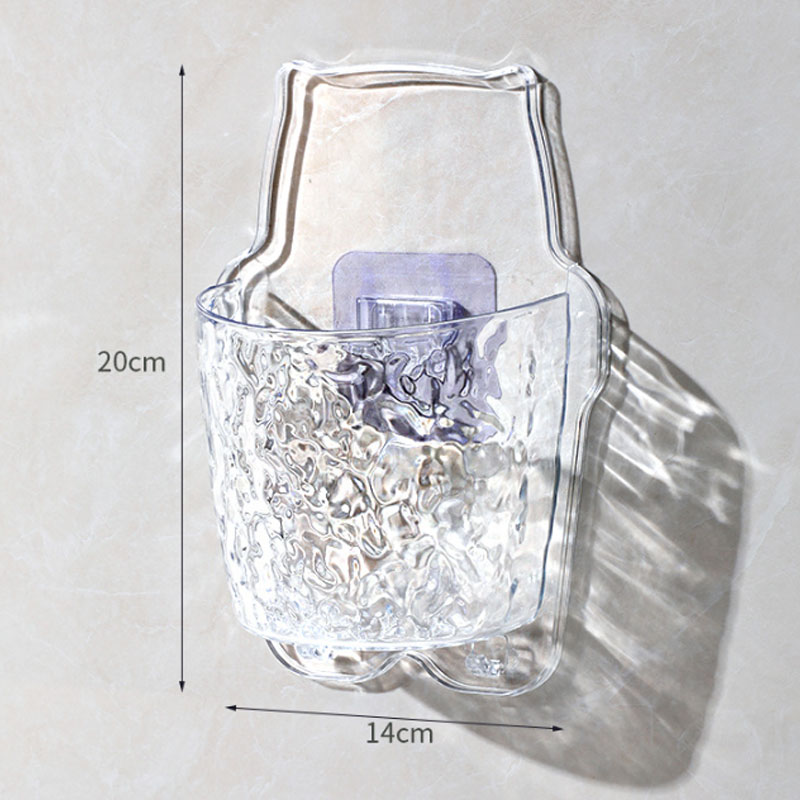 Light luxury wall hanging storage box Free punching storage box special storage basket hanging basket bath basket storage rack simple