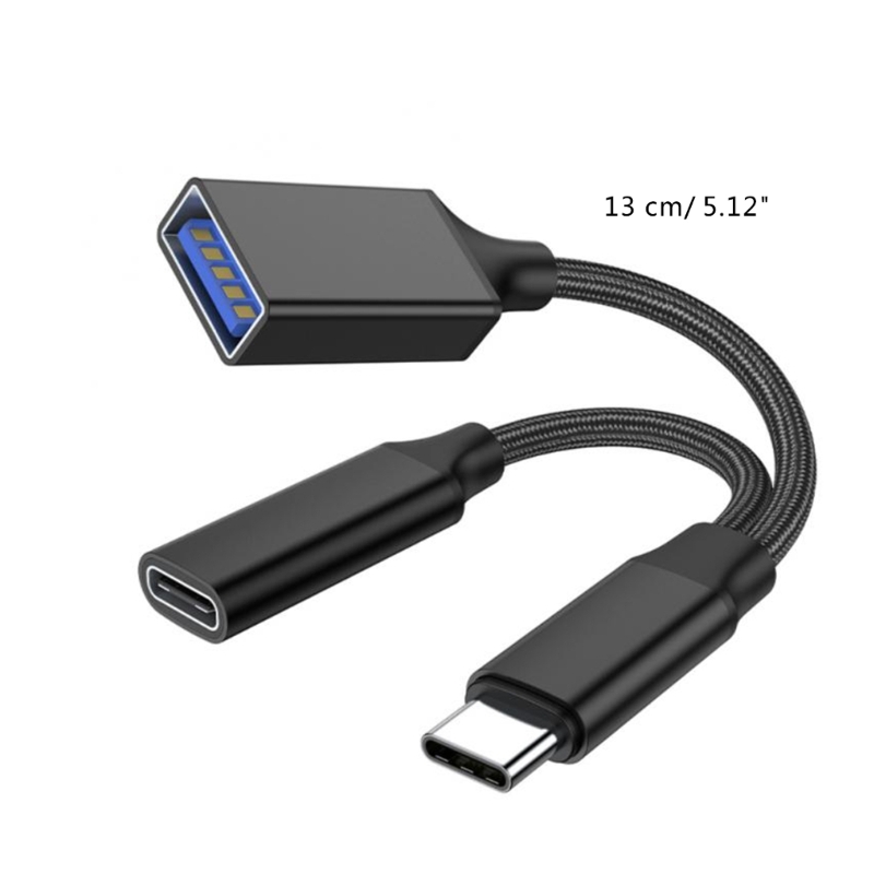 PD10W Fast-Charging USB Type-C To USBC OTG Adapter Cable for Cellphone Laptop