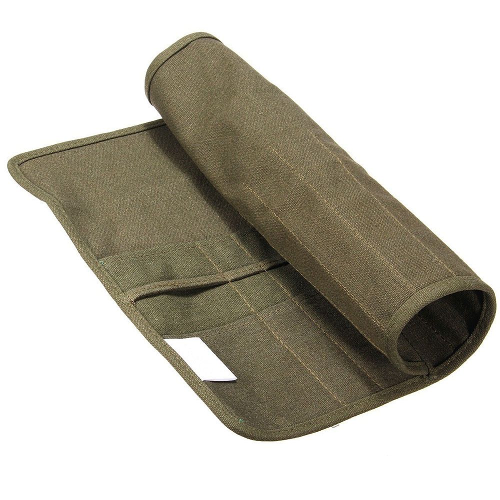 XAVIE Thực hành dành cho sinh viên nghệ sĩ 22 lỗ Cung nghệ thuật trường học Đồ vẽ Người giữ bút vẽ nghệ sĩ Túi chổi sơn vải Cuộn lên Hộp đựng cọ dầu màu nước