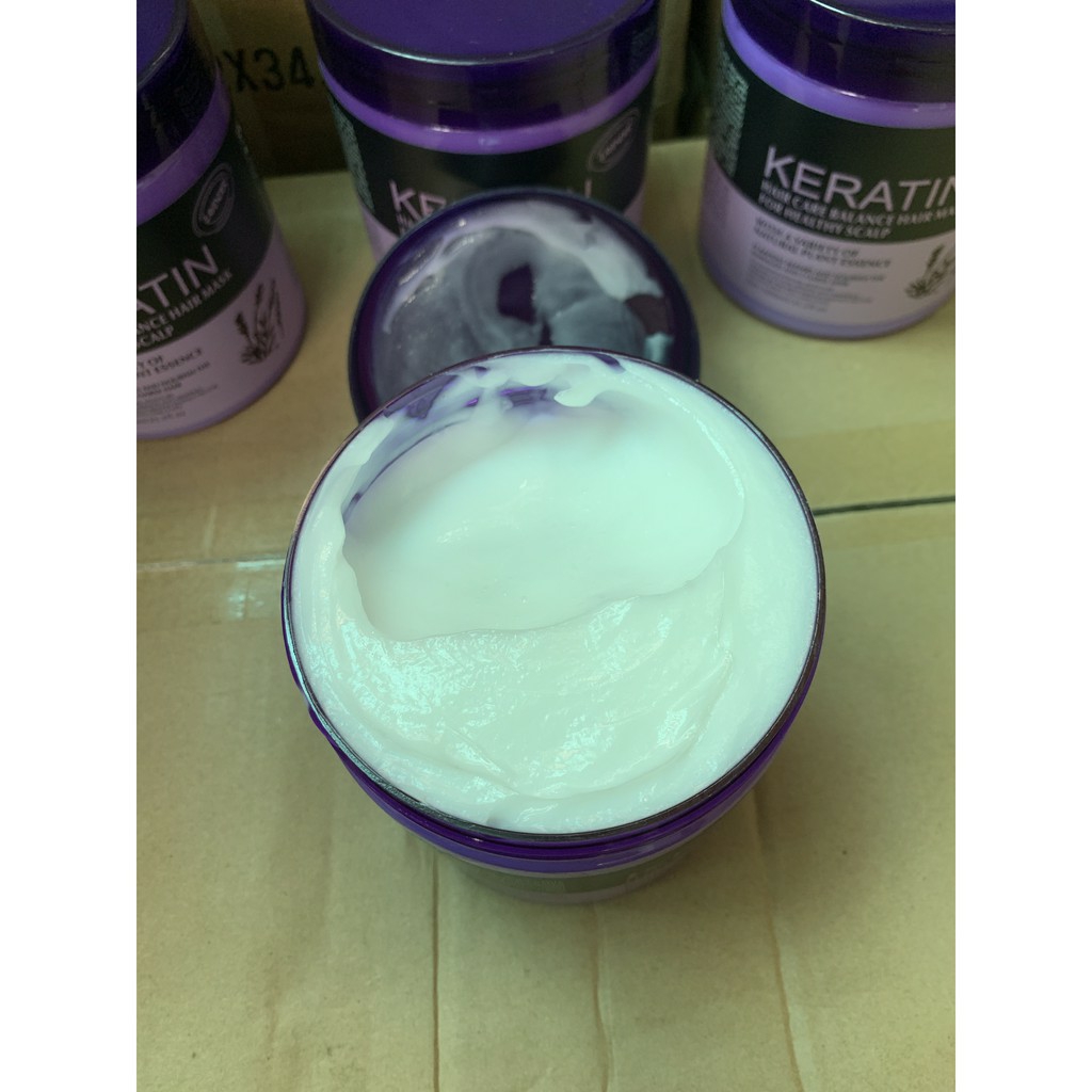 Hấp Dầu Keratin Tím Hương Lavender 1000ml