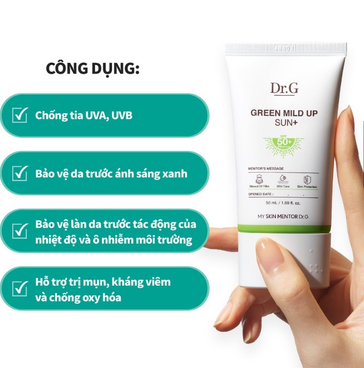 Kem chống nắng Dr.G SPF50+PA++++ 50ml