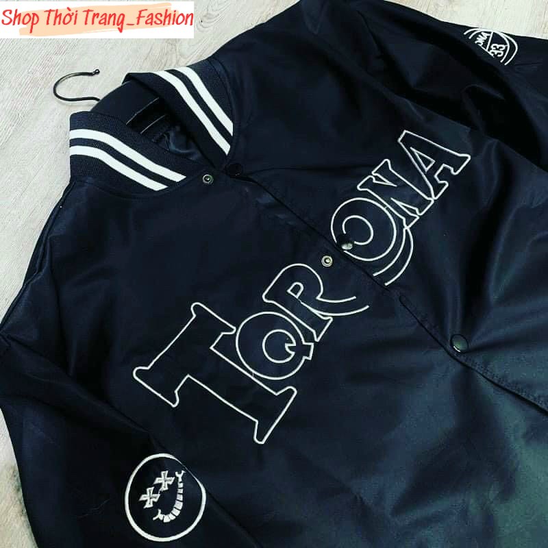 Áo Khoác Dù Bomber Nam Nữ Cúc Bấm Phối Chữ Cực Teen, Kiểu Dáng Trẻ Trung Mẫu Mới Bao Hot Trend