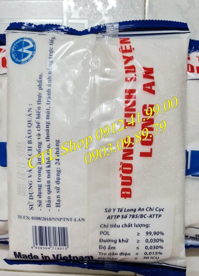 Đường Cát Trắng Tinh Luyện Long An_Gói 1Kg