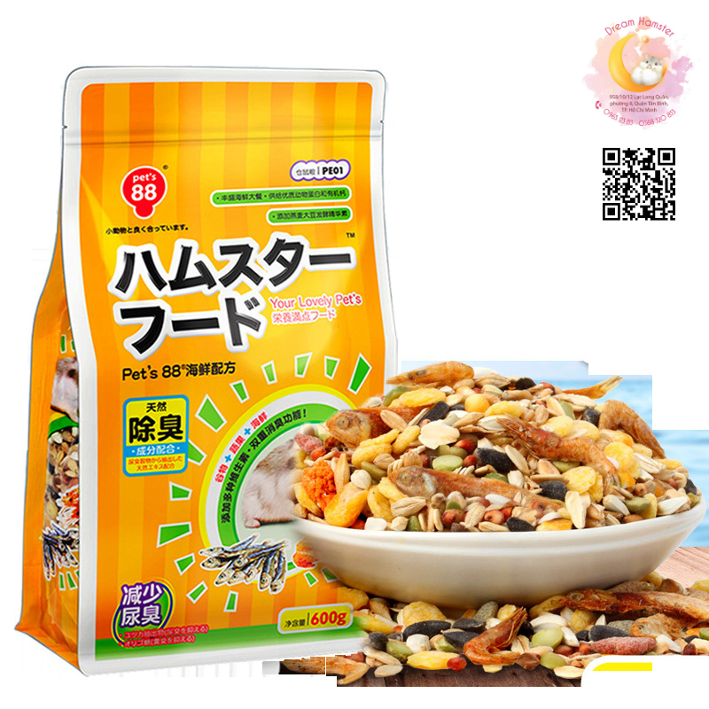 Thức ăn Hamster hải sản Pet's 88