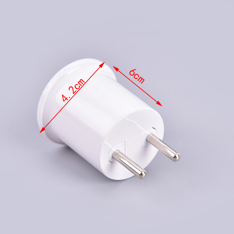 E27 Lamp Base To EU/US Plug Socket Lamp Holder Converter Adapter Light Bulb Lamp