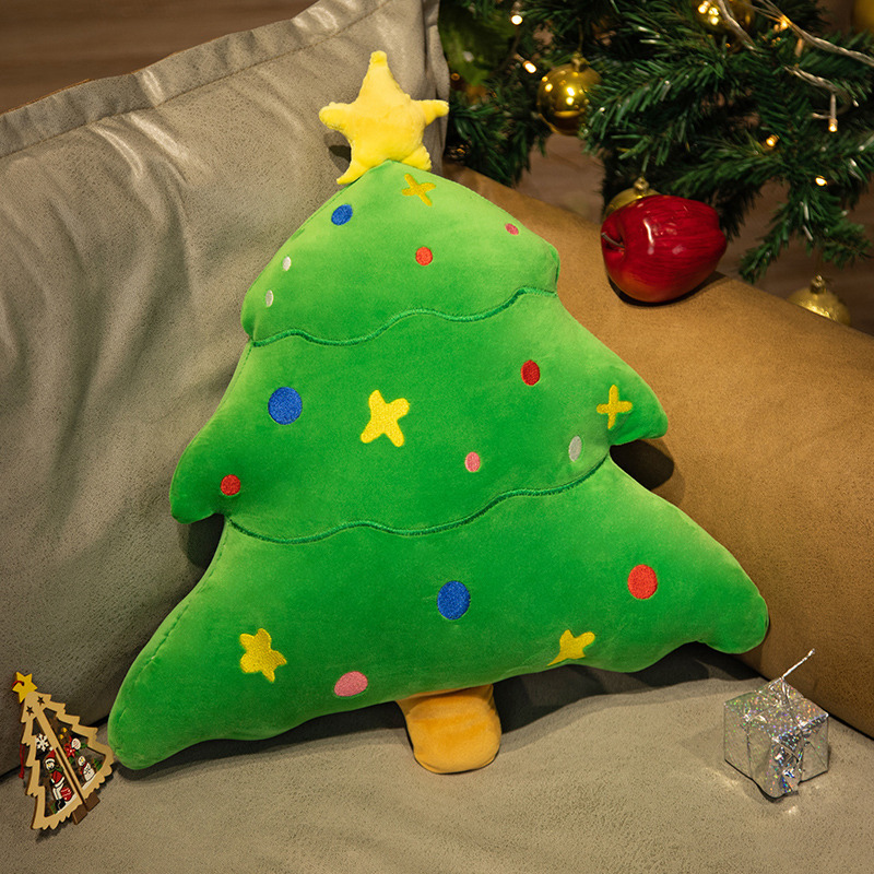 Christmas gingerbread man pillow Christmas tree cushion Christmas decoration gifts children Christmas Eve holiday gifts for men and women.
