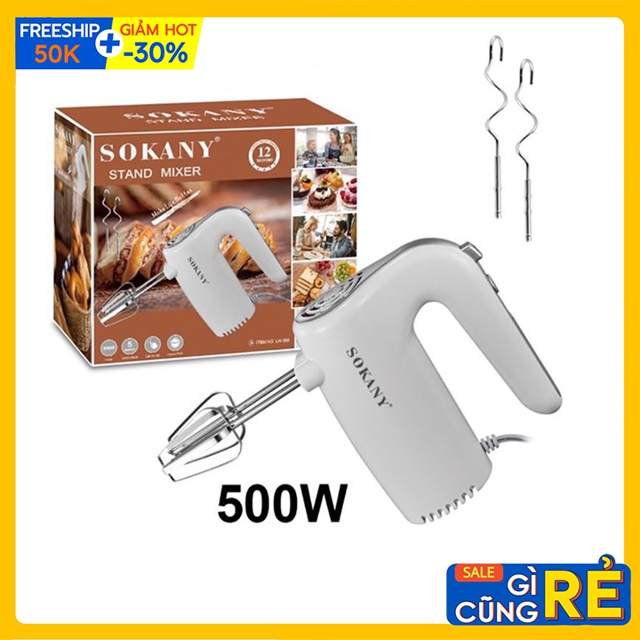 Máy đánh trứng cầm tay sokany 5 tốc độ công suất 500w