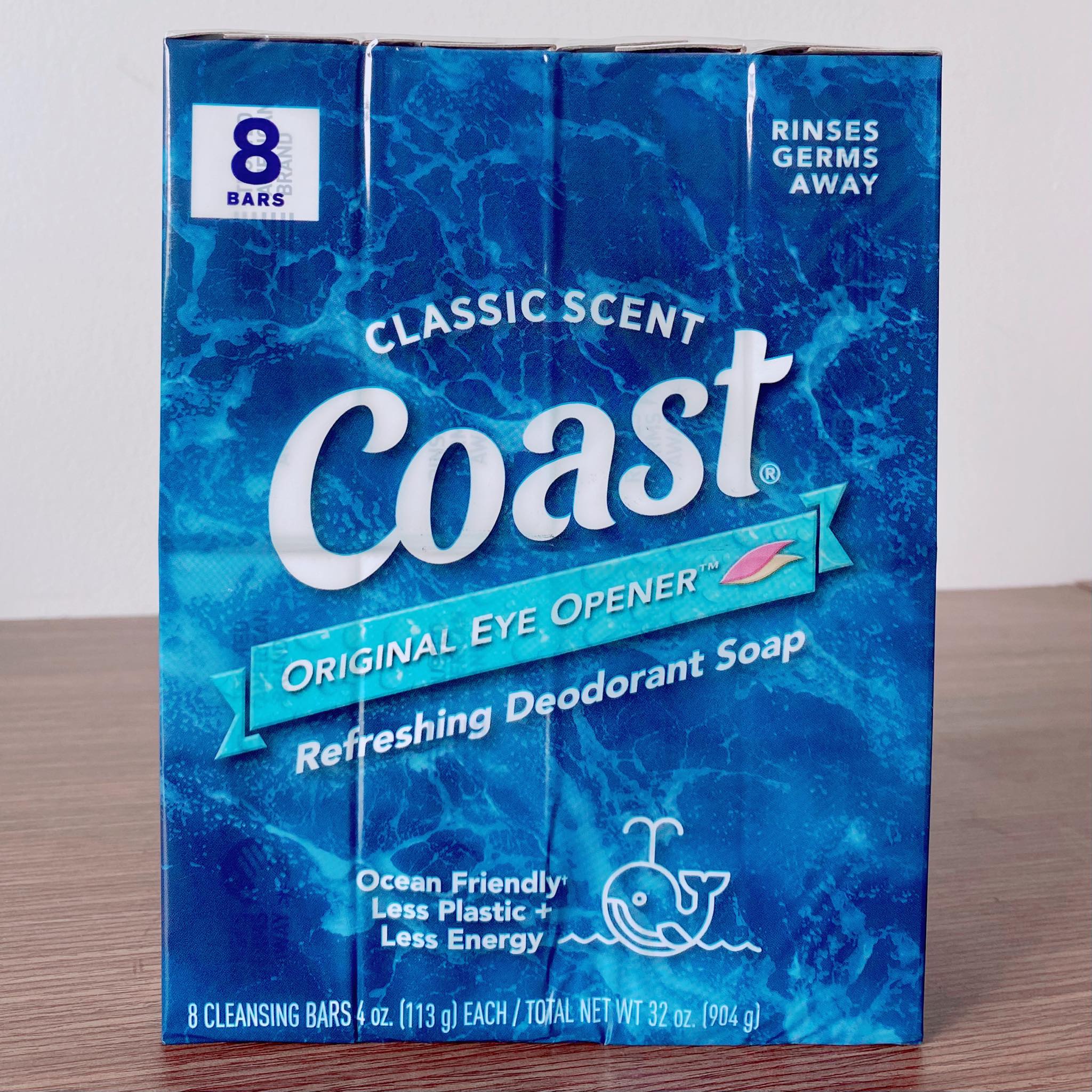 Lốc 8 cục Xà bông COAST Mỹ 113g