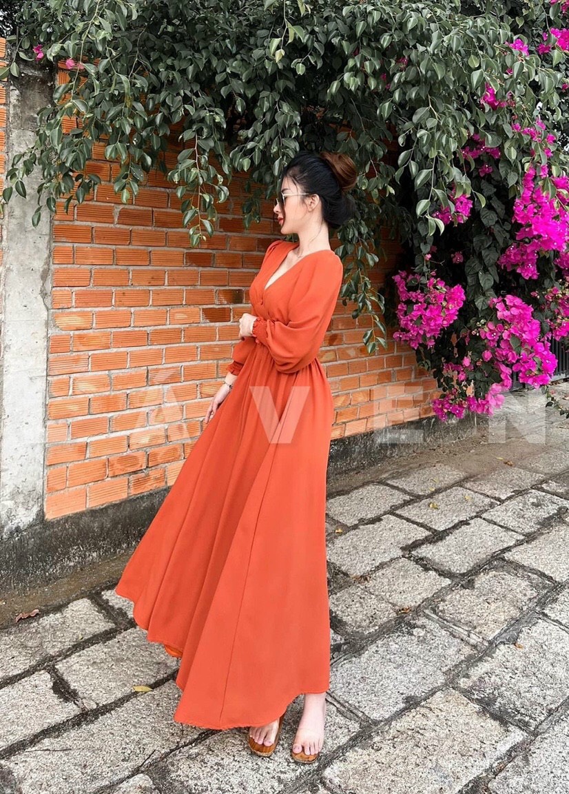 Đầm MAXI đũi xốp cực hot.