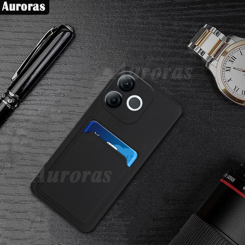 For itel A80 Phone Case Card Slot Lens Cover Soft Silicone Shockproof for ITEL A80 Cover Casing HP. 