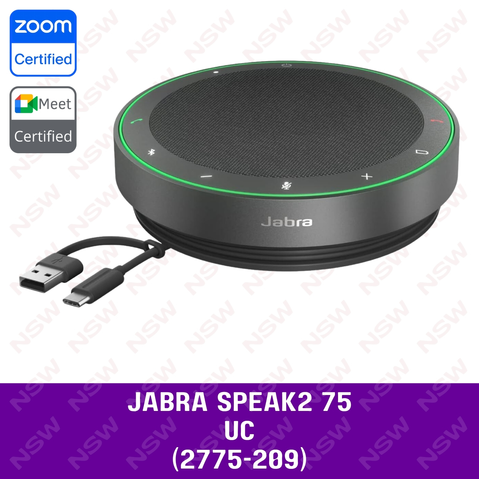 Jabra Speak2 75 – MS Teams (2775-109) | UC (2775-209) | Link 390a