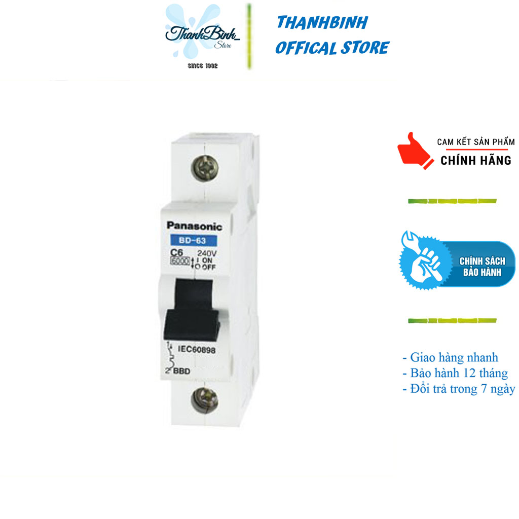 Át panasonic đơn 1 pha 1p/ cb đơn pana 1 pha 1p