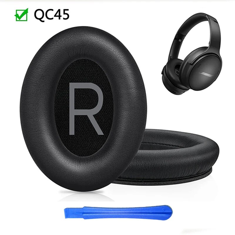 KUTOU Replacement Ear Pads Cushions For QC45 Quietcomfort 45 Headphone Softer Protein Leather Earpads
