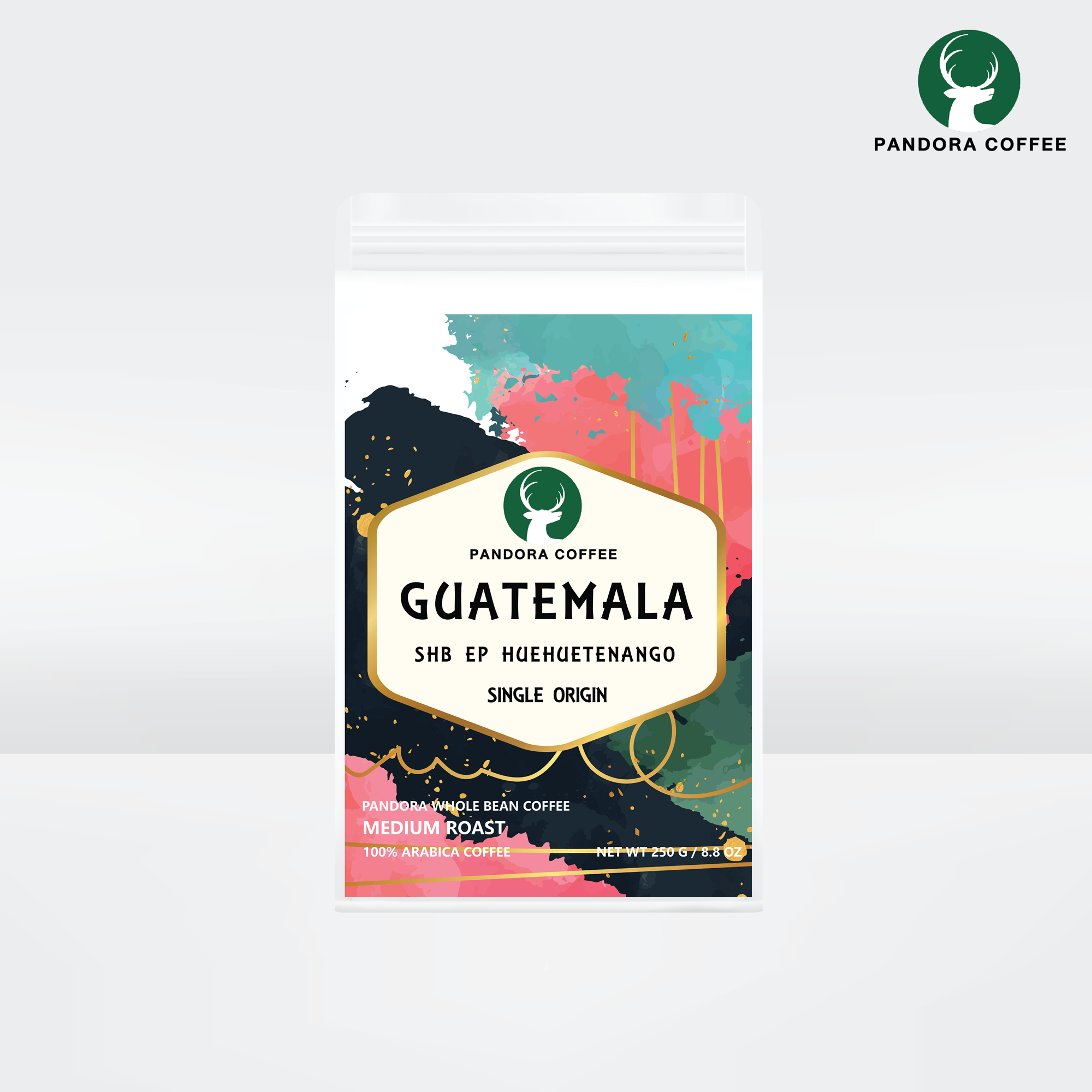 Pandora Coffee เมล็ดกาแฟ กัวเตมาลา Guatemala Shb Ep Huehuetenango คั่ว