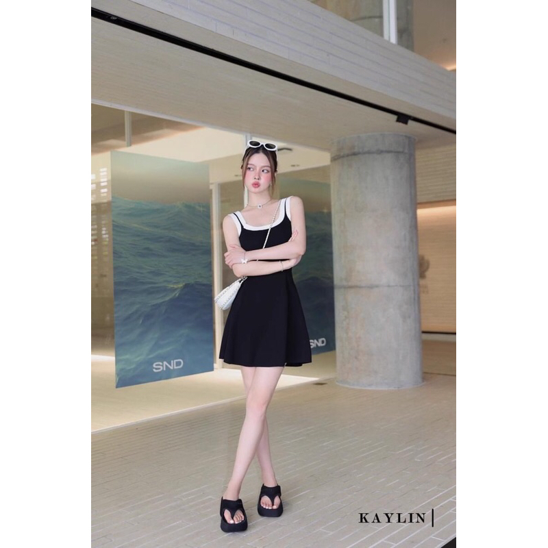 Đầm thun 2day viền phom basic
