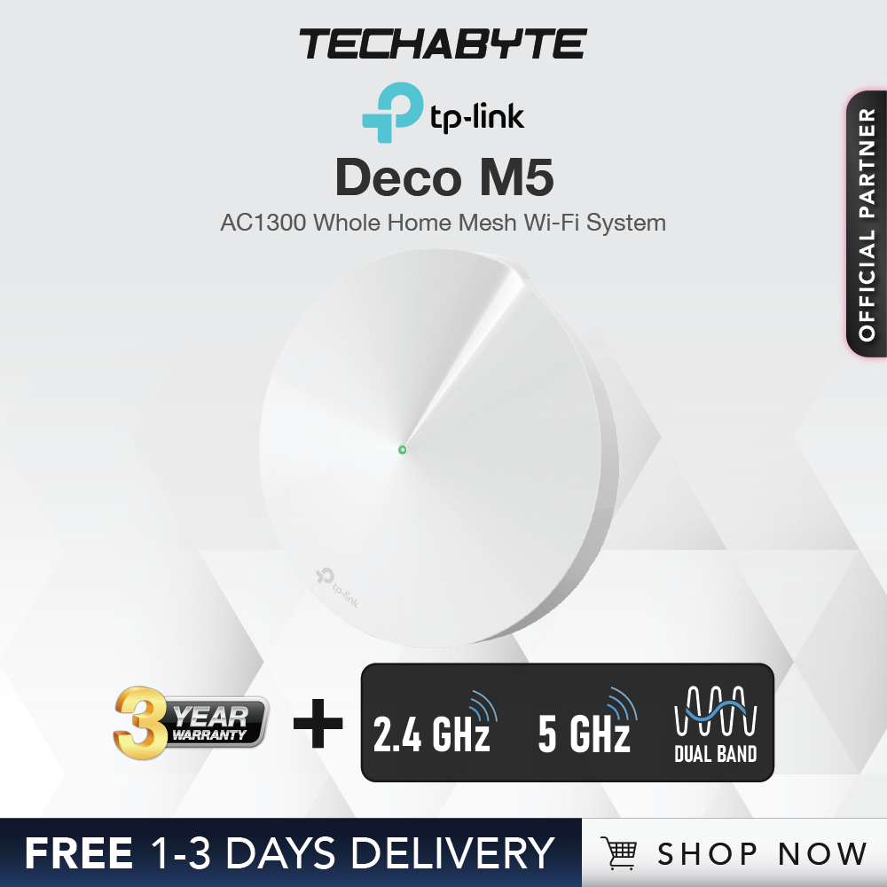 TP-Link Deco M5 A Whole Home Mesh WIFI System 1 Piece Deco M5