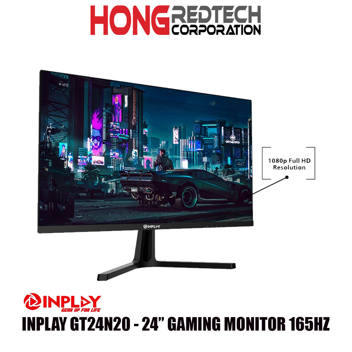 INPLAY GT24N20 24" GT Series I 165 Hz I 5MS I 169 I GAMING, DESKTOP