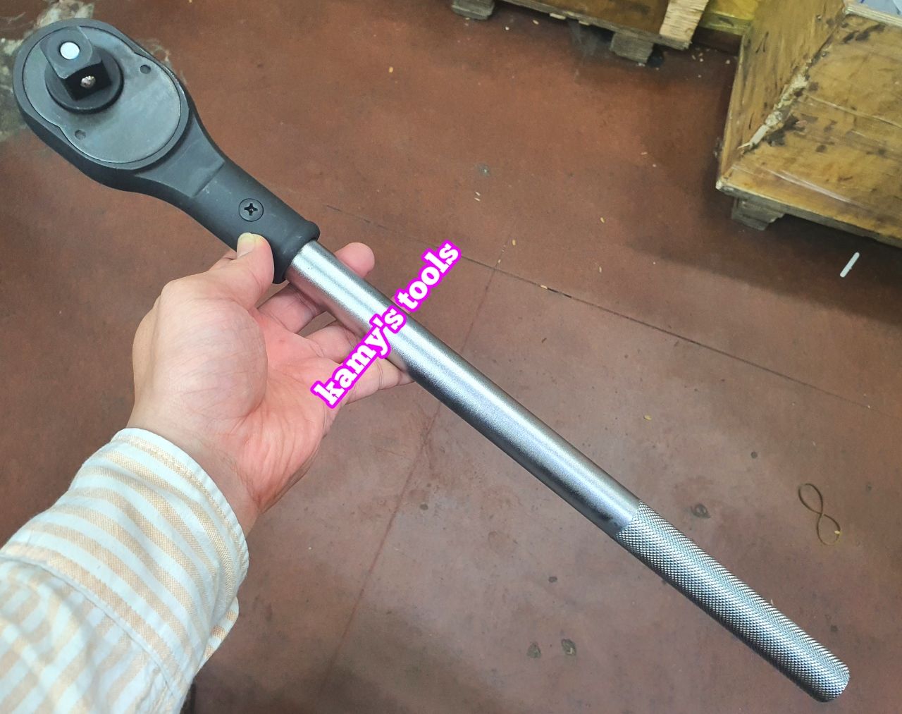 Cần siết tự động 3/4 inch đầu vuông đen cao cấp dài 500mm licota alh-60001f