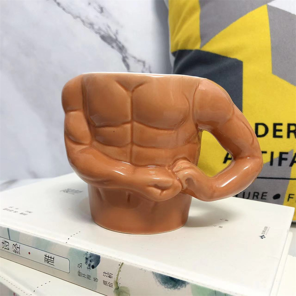 Muscle Cup Kitchen Bar Creative Ceramic Cup Creative Personality Cup Cup Cup Men's Ceramic Cup#1 * mug