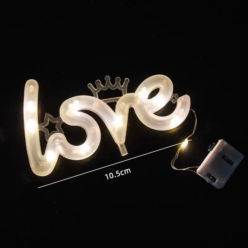 đèn led chữ love nháy 3 chế độ