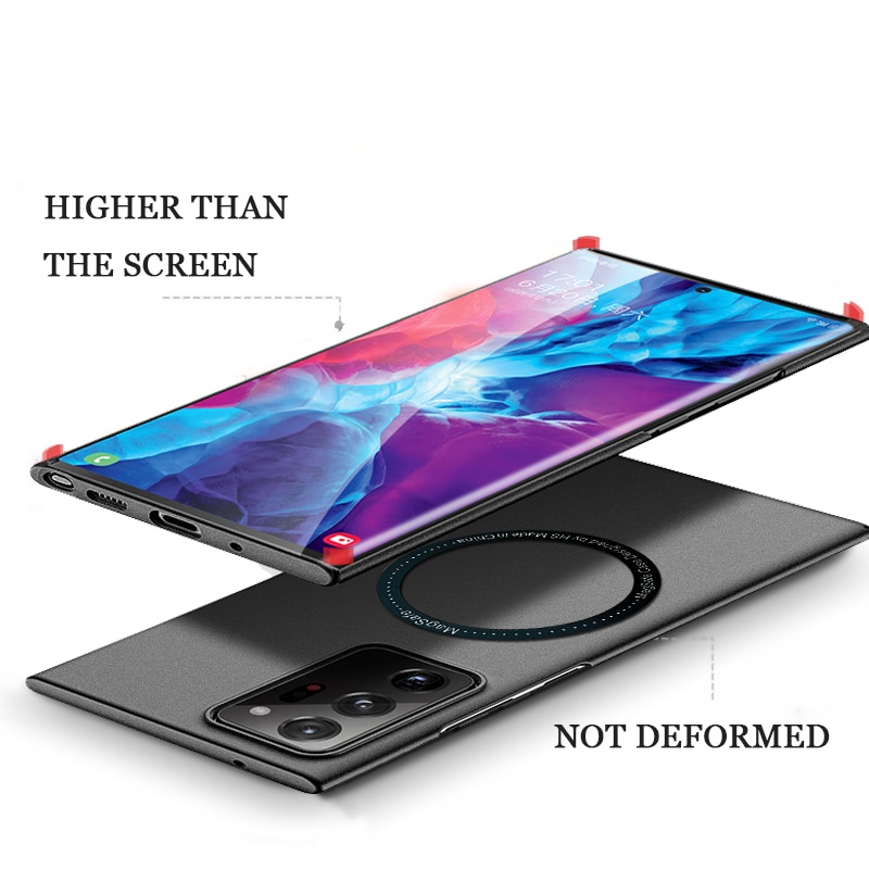 Ốp lưng ốp điện thoại cho Samsung từ tính Galaxy Note 20 Ultra 10 Plus Lite Note20 Ultra Note10 Plus sang trọng cứng
