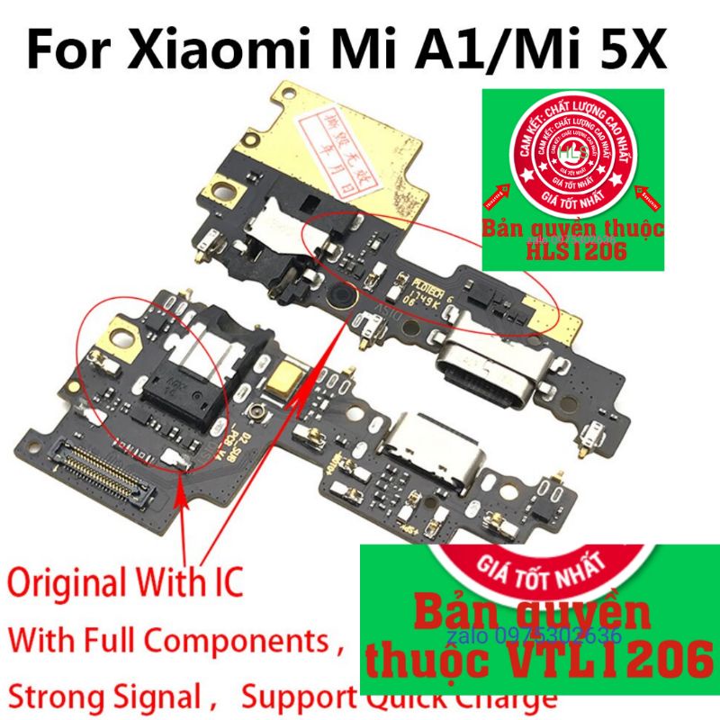 Cụm chân sạc xiaomi mi a1 / mi 5x chính hãng