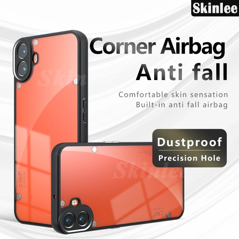 Phone case For CMF Phone 1 Back cover Air Cushion Soft Silicone Clear Transparent Shockproof Armor Cover For CMF Phone 1 Cover cases.